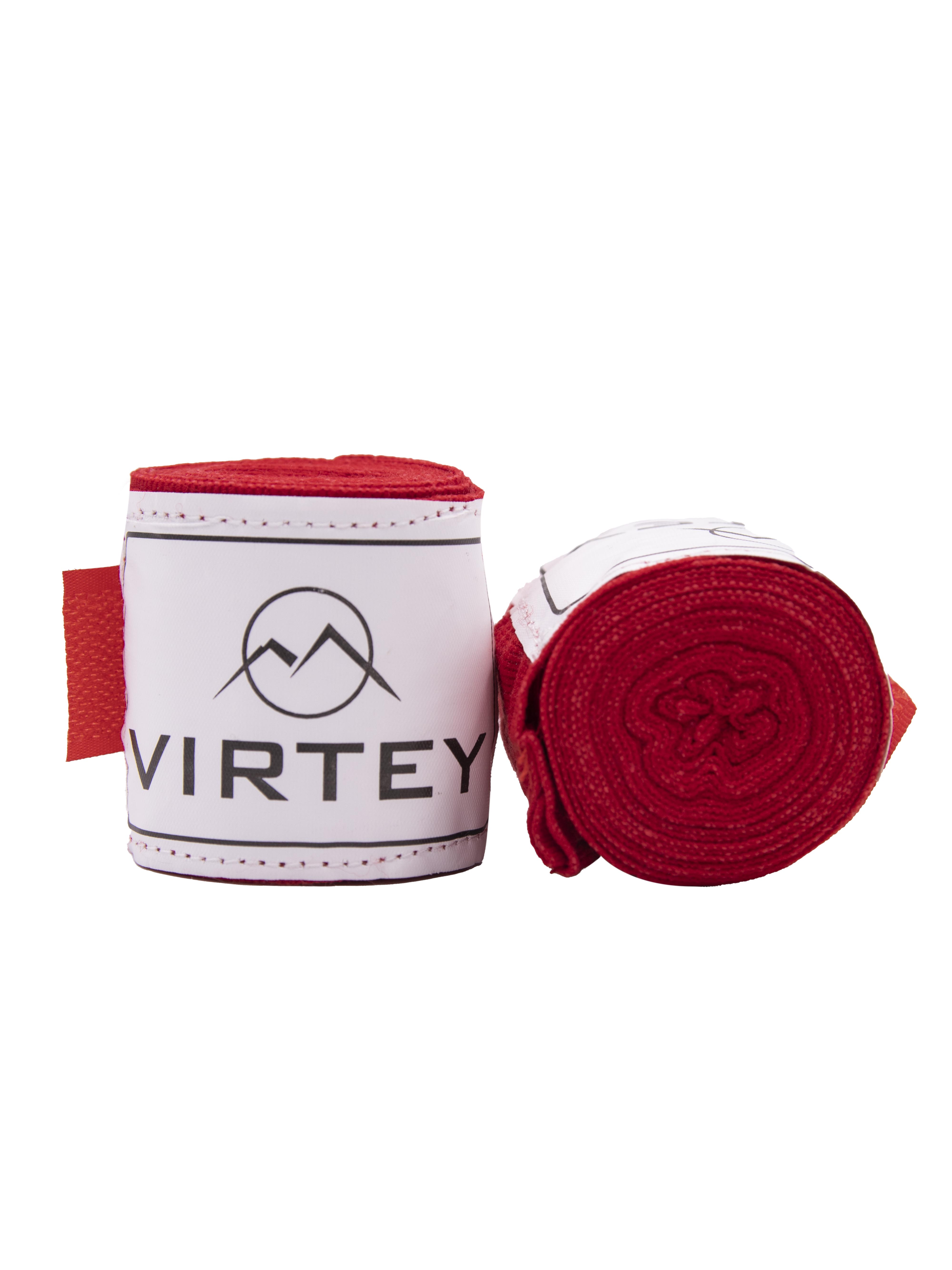 Бинт боксерский Virtey BH01 (нейлон) 2.5-4м цв.красный