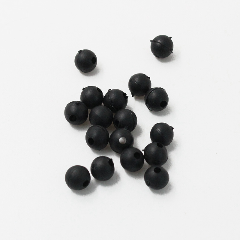 Бусина фидерная Namazu Soft Beads PVC (20шт.) цв.черный