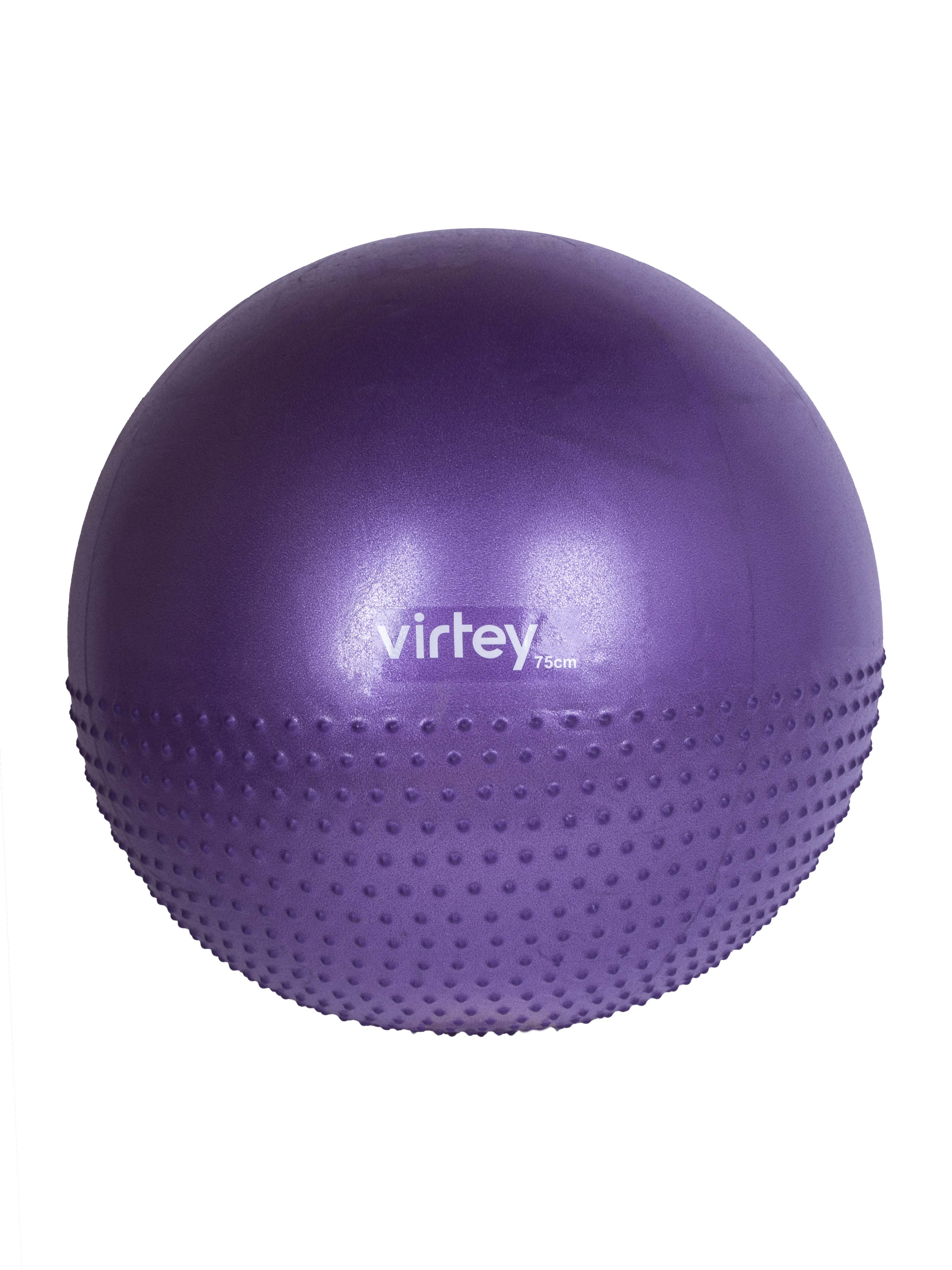 Фитбол Virtey LGB-1504 полумассажный 75см цв.фиолетовый