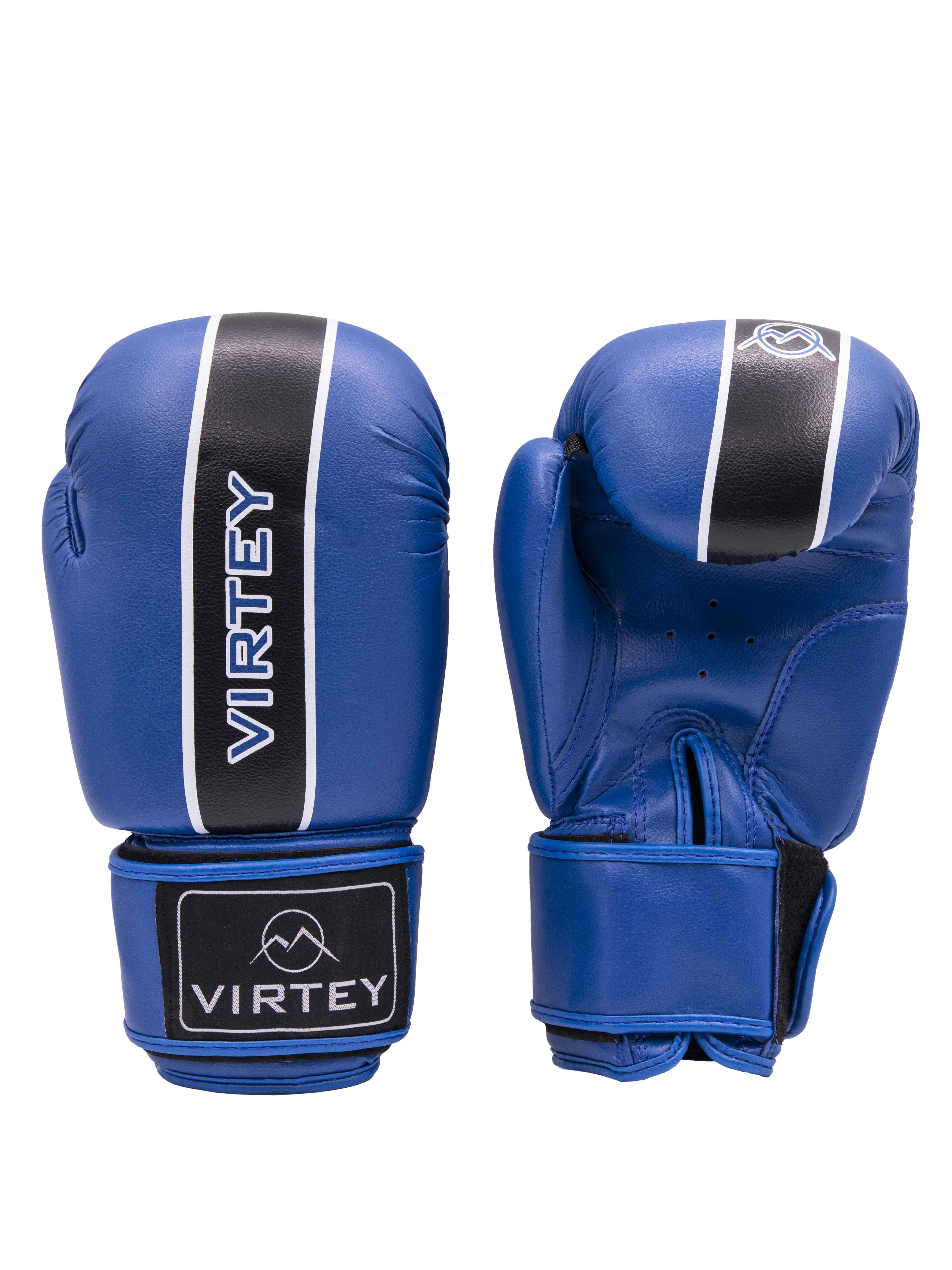 Перчатки боксерские Virtey BG10 Knockout 6-14ун цв.синий