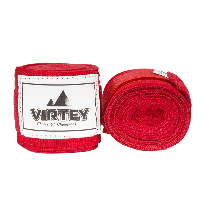 картинка Бинт боксерский Virtey BH01 (нейлон) 2.5-4м цв.красный от магазина Спортсмен