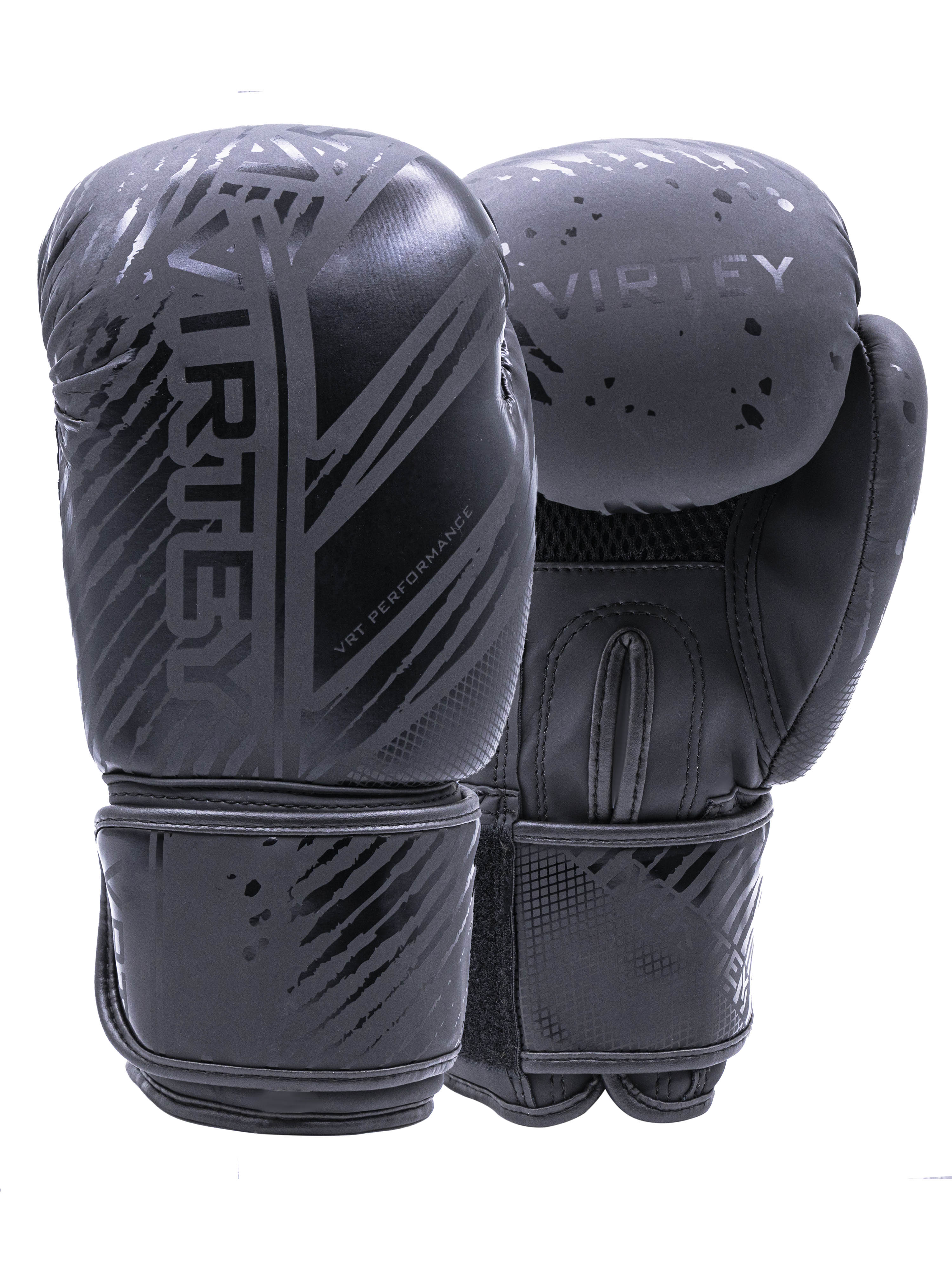 Перчатки боксерские Virtey BG13 Warrior 6-14ун цв.черный