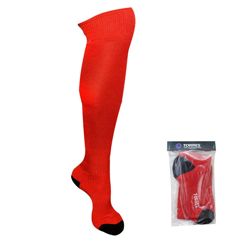 Гетры футбольные TORRES FS1108 Sport Team р.39-44 цв.красный