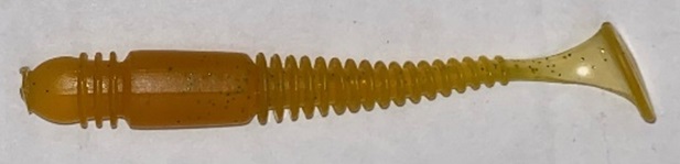 Приманка силиконовая AWEES Fry 3.9" (уп.5шт) цв.горчица