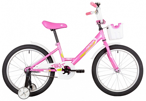 Велосипед Novatrack  TWIST (1-ск) 20" цв.розовый