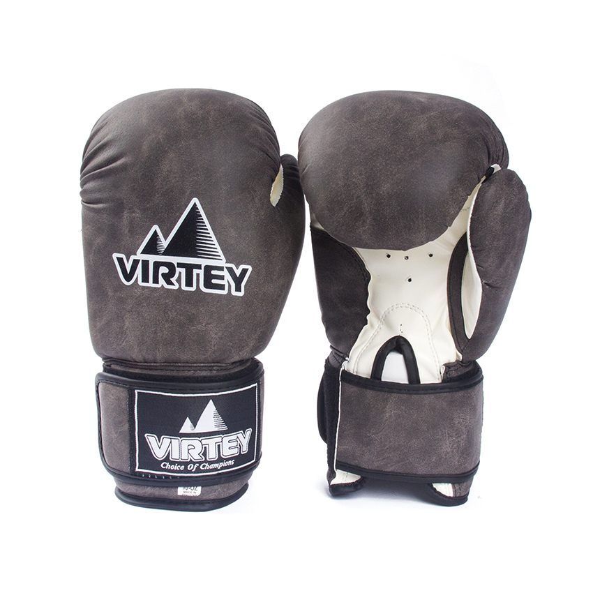 Перчатки боксерские Virtey BG03 Block 10-14ун цв.коричневый