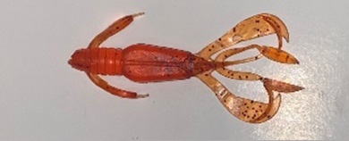 Приманка силиконовая AWEES Cancer 2,8" (уп.6шт) цв.красный