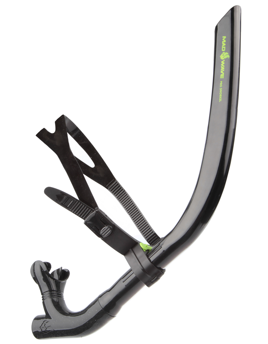 Трубка фронтальная Mad Wave M0773 01 Pro Snorkel  цв.черный