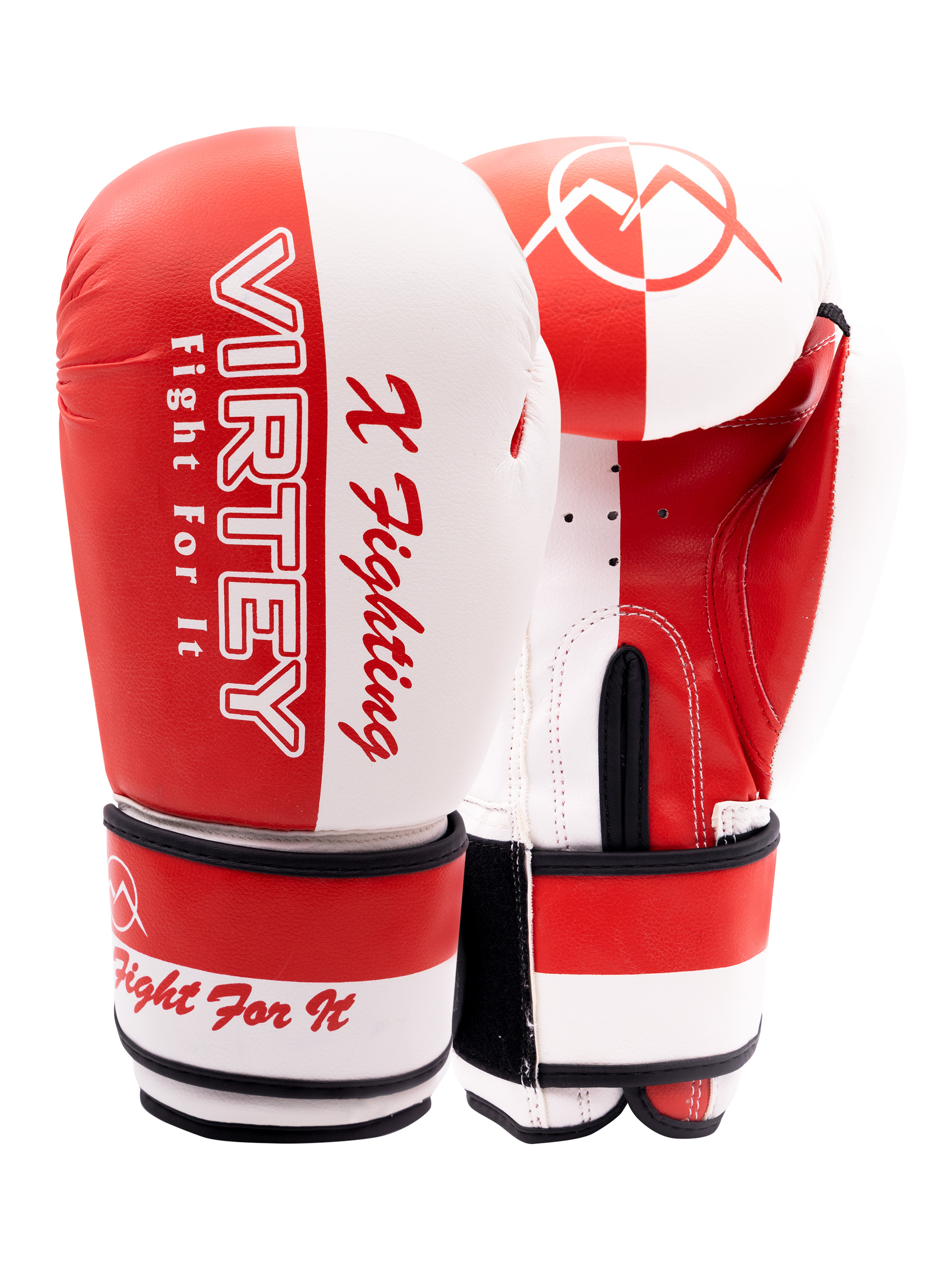 Перчатки боксерские Virtey BG06 X Fighting 6-14ун цв.красно-белый