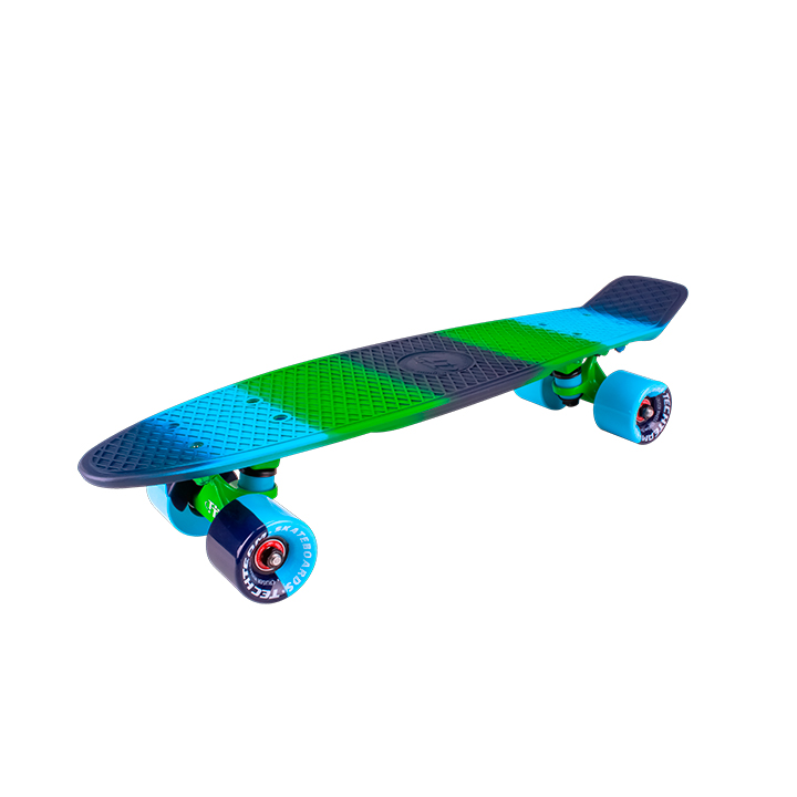 Пенниборд TT TLS-401M Multicolor 22  цв.сине-голубо-зеленый