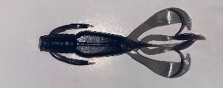 Приманка силиконовая AWEES Cancer 2,8" (уп.6шт) цв.черный