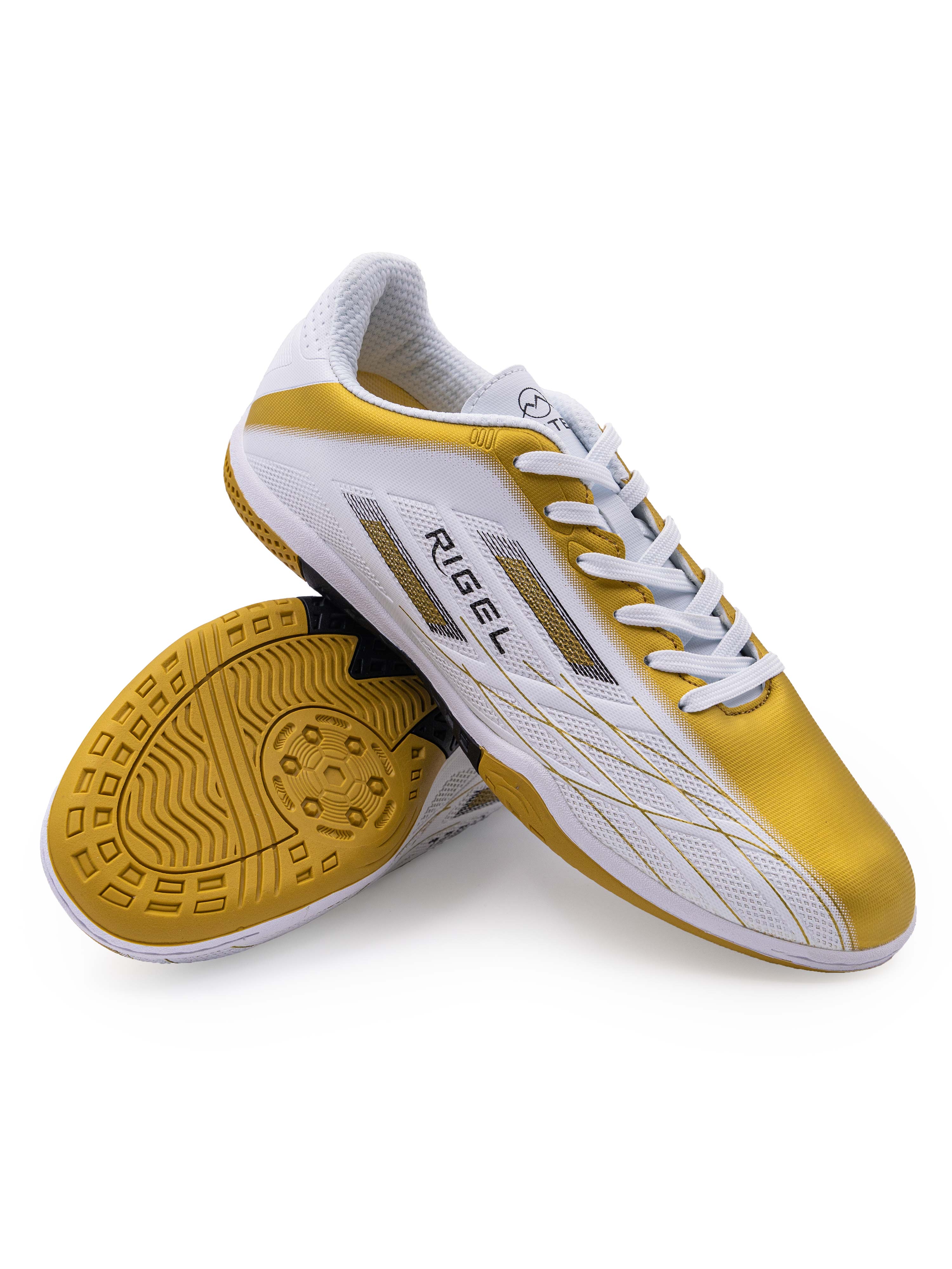 Кроссовки для зала Virtey 23885 Rigel р.33-45 цв.золотисто-белый
