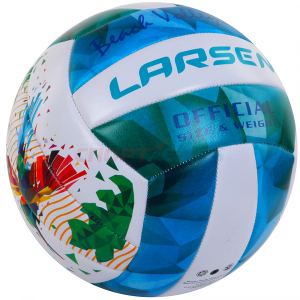 Мяч волейбольный пляжный Larsen Beach Volleyball  цв.зелено-синий