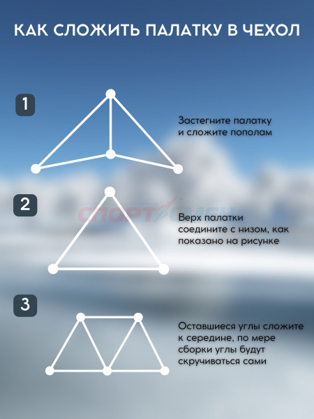 Палатка зимняя Virtey утепл.3х слойная камуфляж автомат с дном NEW цв.серо-черно-белый