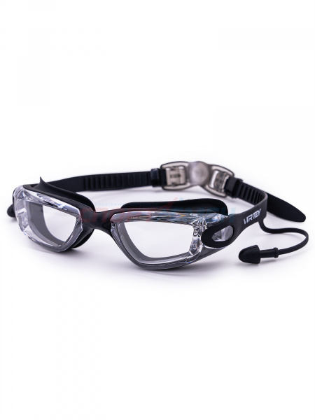 Очки для плавания Virtey S983FW Clear цв.черный
