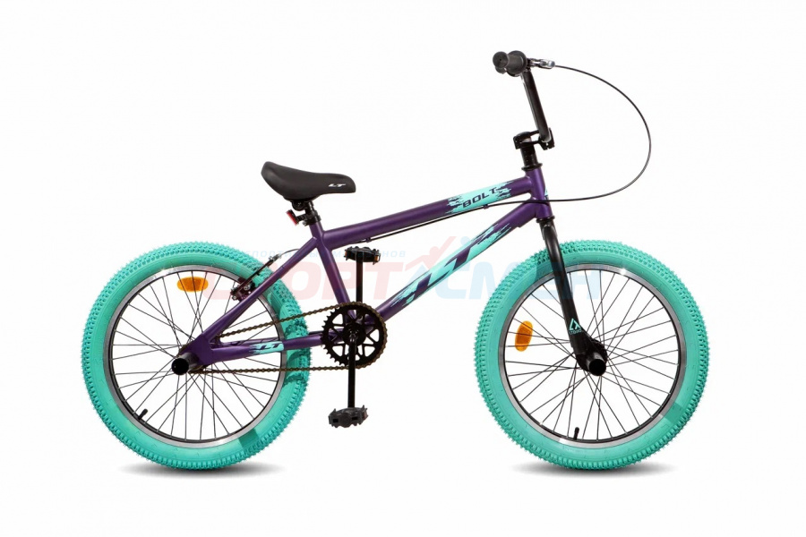 Велосипед LTBIKE Bolt BMX (1-ск) 20" цв.фиолетовый