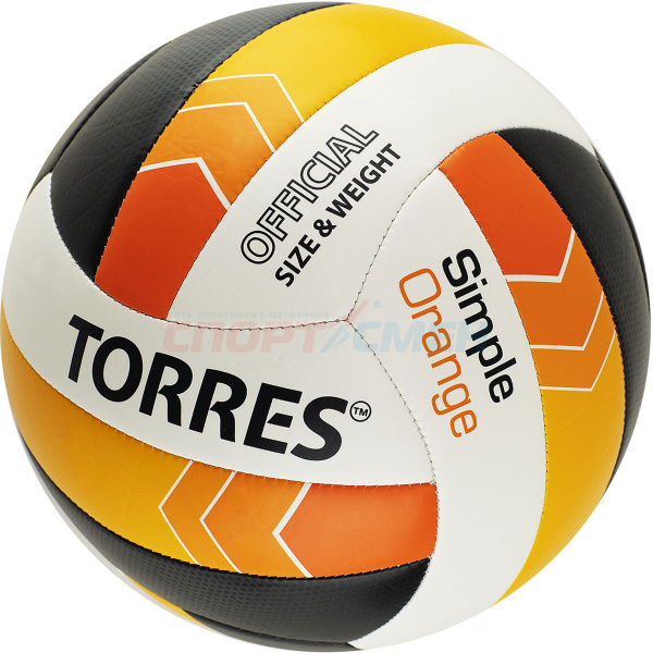 Мяч волейбольный TORRES Simple Orange р.5