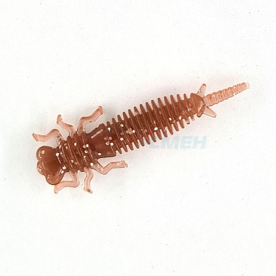 Приманка силиконовая CROXY GOOD LARVA р.1,6" (10шт.) цв.коричневый