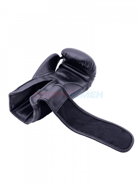 Перчатки боксерские Virtey BG07 10-12ун цв.черно-черный