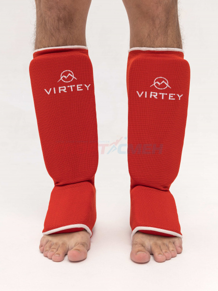Защита голени и стопы Virtey SS01 XS-L цв.красный