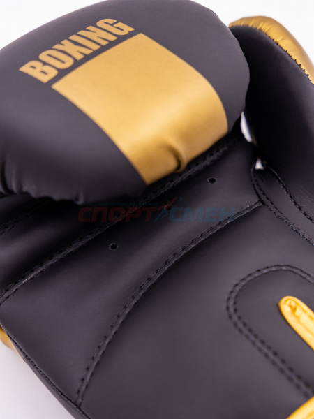 Перчатки боксерские Virtey BG15 10-14ун цв.золотисто-черный