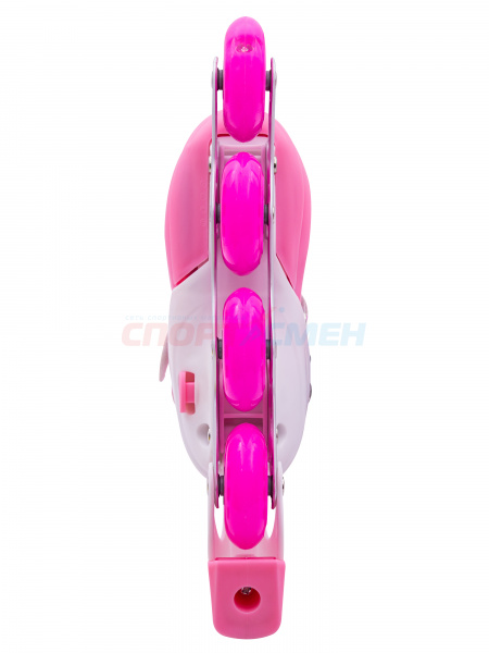 Коньки роликовые раздвижные Virtey Pegas  DJS-905 р. 31-42 цв.розовый