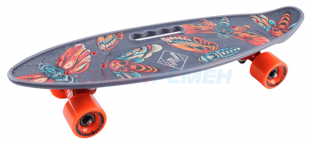 Пенниборд TT TLS-406 Fishboard 23 print  цв.серый