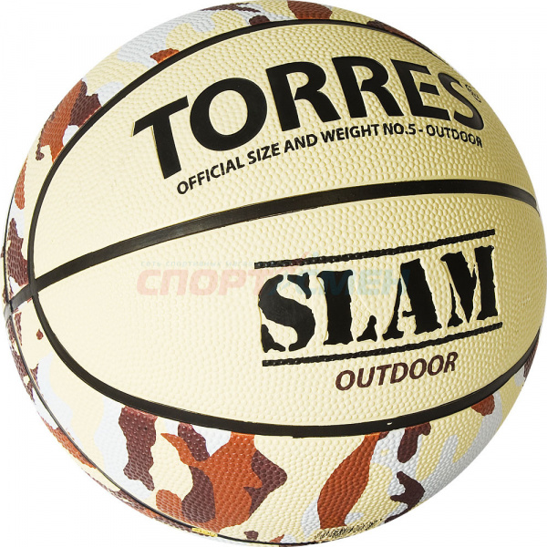 Мяч баскетбольный TORRES B02065 Slam р.5