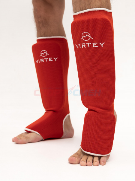 Защита голени и стопы Virtey SS01 XS-L цв.красный