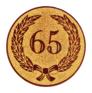 Вкладыш металл. "юбилей 65лет" арт.D2-A142, 50мм*