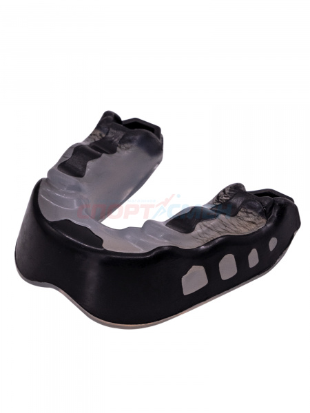 Капа одночелюстная Virtey MGS6 Shock Doctor Triple Food Gel цв.бело-черный