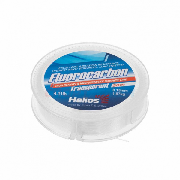 Леска Helios Fluorocarbone Transparent 50м