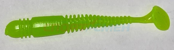 Приманка силиконовая AWEES Fry 3.9" (уп.5шт) цв.салатовый