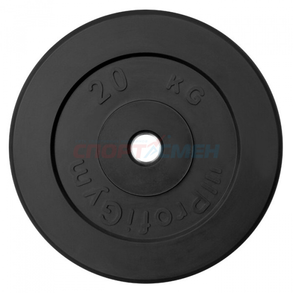 Диск обрезин.(черный) ProfiGym d 26мм 15кг