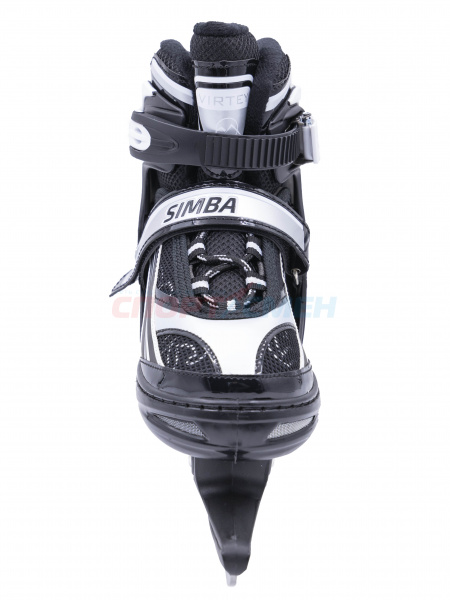 Коньки ледовые раздвижные Virtey SIMBA BW-122 р.31-42 цв.черный