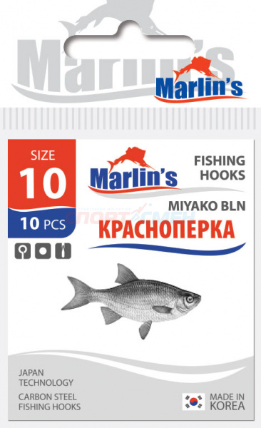 Крючки Marlin`s M11231NI Лещ Cristal NI (уп.10 шт)