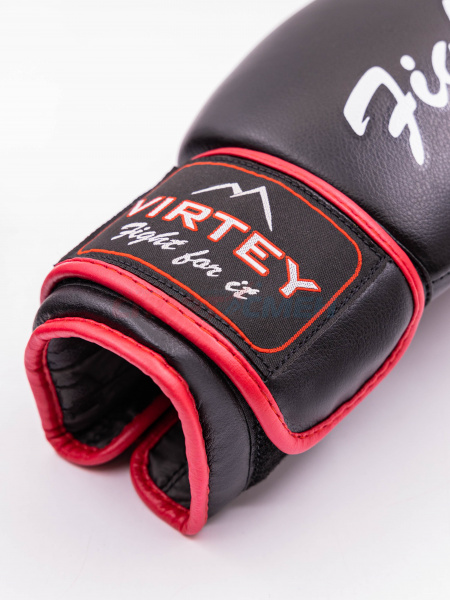 Перчатки боксерские Virtey BG16 Fighting 6-14ун цв.черный