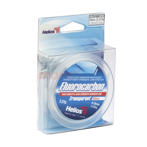 Леска Helios  Flurocarbon Transparent 50м