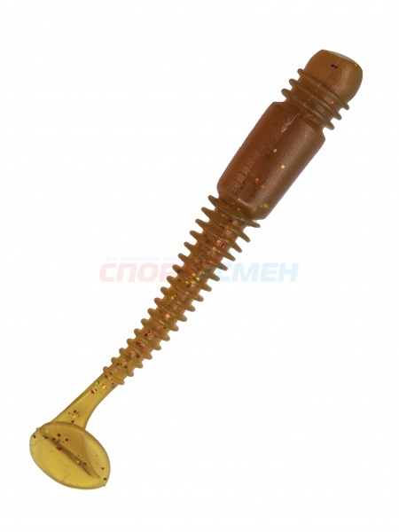 Приманка силиконовая AWEES Fry 3.9" (уп.5шт) цв.красно-коричневый