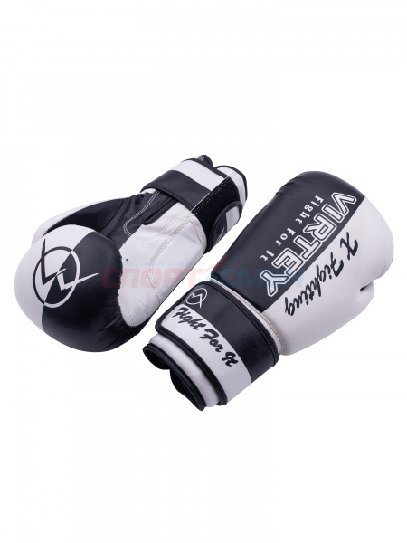 Перчатки боксерские Virtey BG06 X Fighting 6-14ун цв.черно-белый