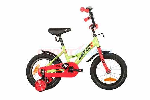 Велосипед Novatrack  STRIKE (1-ск) 14" цв.зеленый