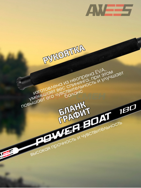 Спиннинг штекерный AWEES Power BOAT