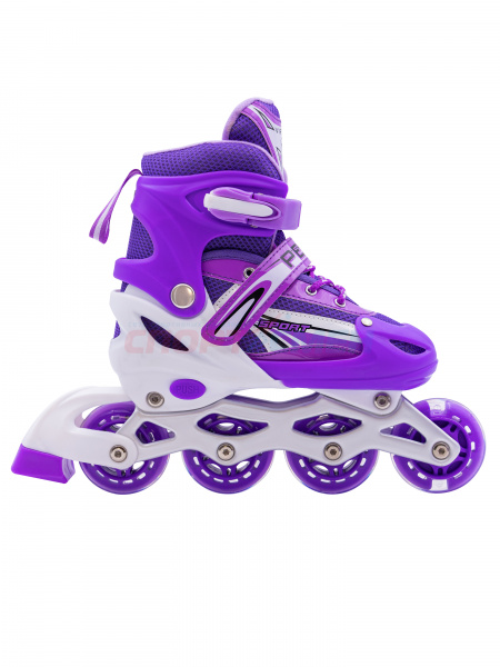 Коньки роликовые раздвижные Virtey Pegas  DJS-905 р. 31-42 цв.фиолетовый