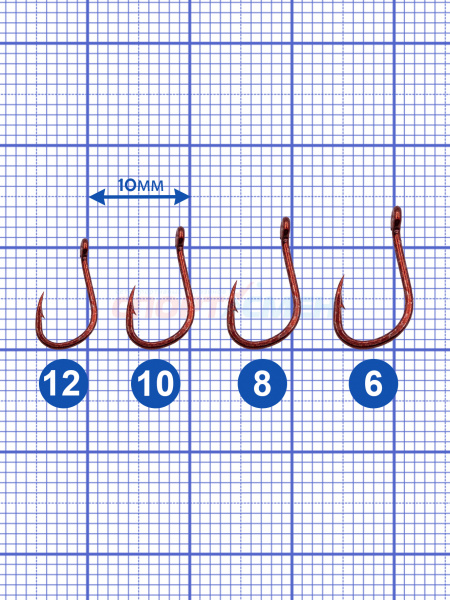 Крючки AWEES Iseama Red (10шт)