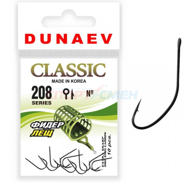Крючки Dunaev Classic 208 фидер лещ 10шт.
