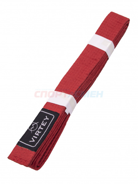 Пояс каратэ/дзюдо Virtey B01 2.6м   цв.красный
