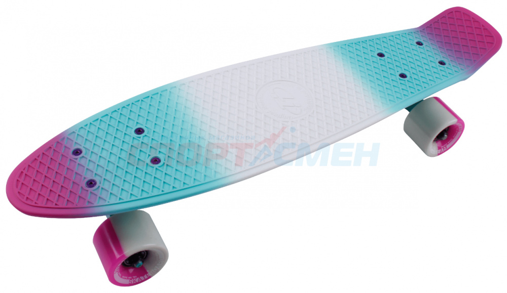 Пенниборд TT TLS-401M Multicolor 22  цв.розово-синий
