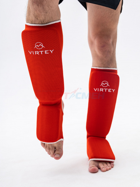 Защита голени и стопы Virtey SS01 XS-L цв.красный