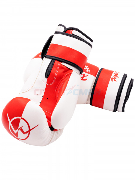 Перчатки боксерские Virtey BG06 X Fighting 6-14ун цв.красно-белый