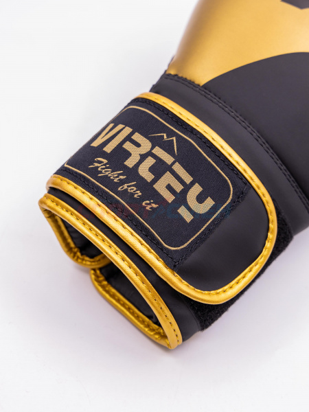 Перчатки боксерские Virtey BG15 10-14ун цв.золотисто-черный